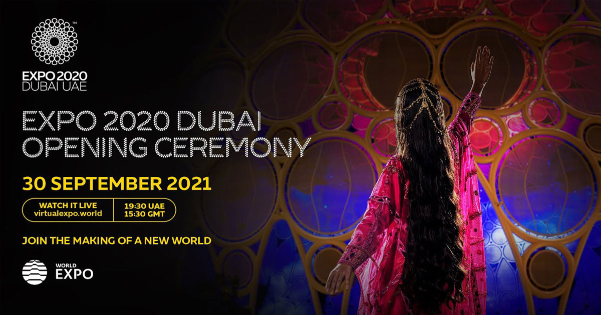 حفل الافتتاح الرسمي لإكسبو 2020 دبي